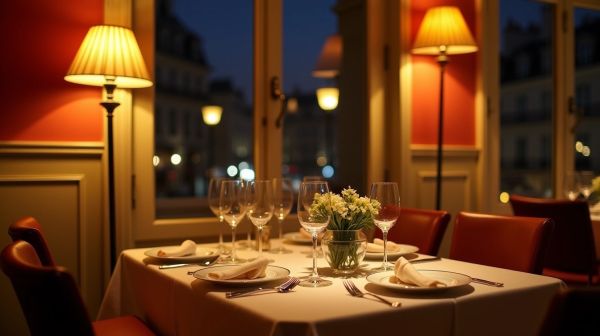 Un dîner romantique dans un restaurant italien à paris 18e